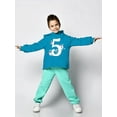 thumbnail image 2 of Number 5 With Flowers Hoodie Toddler -Image by Shutterstock,  2 Toddler, 2 of 4