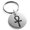 Silver, variant on Stainless Steel Egyptian Ankh Cross Engraved Small Medallion Circle Charm Keychain Keyring