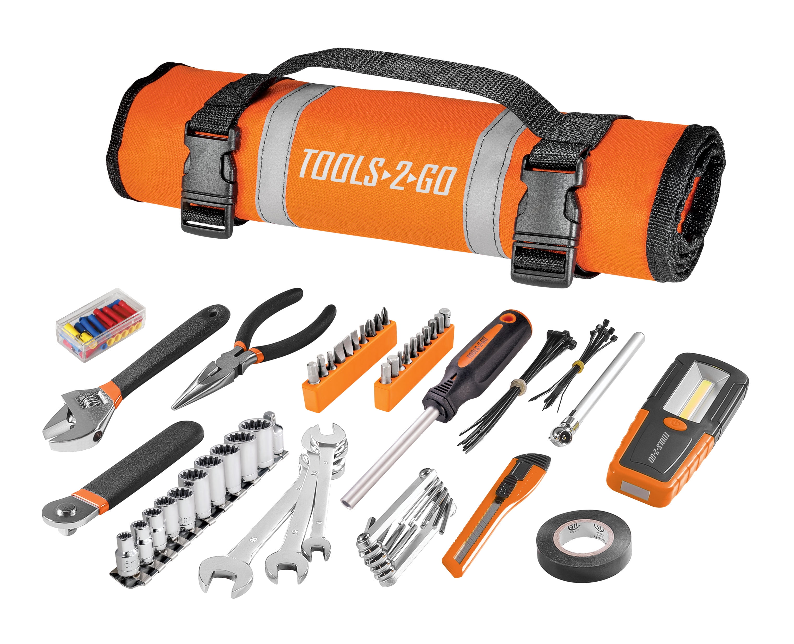 Tools-2-Go Tool 83 Piece Set with Roll-Up Pouch Motorcycle ...