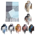 thumbnail image 4 of Oversized Blanket Scarf for Women Travel Tartan Wrap Plaid Square Warm Wrap Shawl Scarves, 4 of 4