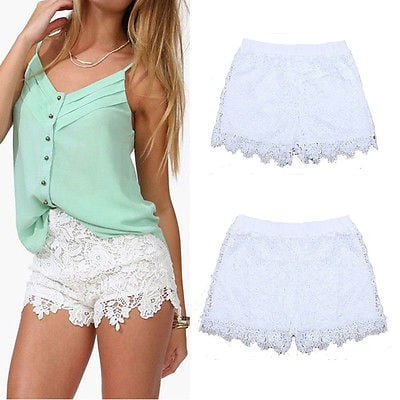 ladies high waisted denim shorts