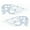 White, variant on SPRING PARK 2Pcs Universal Motorcycle Motorbike Gas Tank Skull Flame Decals Sticker Decor color Black