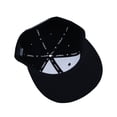 thumbnail image 5 of WITHMOONS Snapback Hat Flat Brim Two Tone Hiphop Baseball Cap TR21318 (Black), 5 of 5