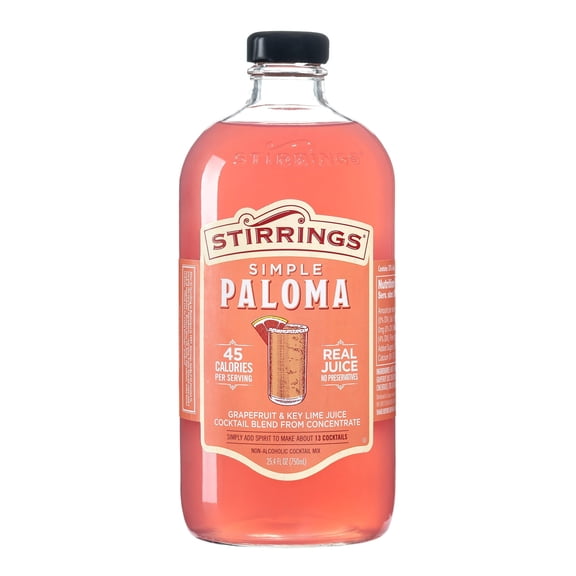 Stirrings Simple Paloma Cocktail Mix 25.4 oz (750ml) Glass Bottle