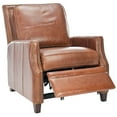 thumbnail image 4 of Safavieh  Couture Buddy Leather Nailhead Trim Recliner Coffee 30" W x 30" D x 37.5" H, 4 of 5
