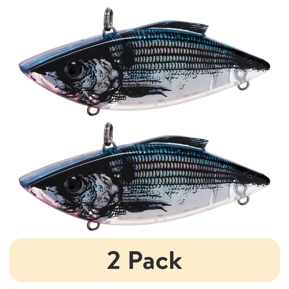 (2 pack) Rat-L-Trap Magnum-Trap Lipless Crankbait 3 1/2'' 3/4 oz. - Electric Silver