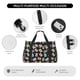 thumbnail image 4 of Balery Colorful Retro Tape Bolsa de Gimnasio para Mujeres, Bolsa de Viaje con Bolsillo Húmedo, Bolsa de Fin de Semana para Mujeres, Bolsa de Viaje Resistente al Agua, 4 of 7