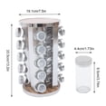 thumbnail image 4 of Rotating Spice Rack Organizer (With 20 Jars) Stainless Steel Spice Organizer Set Countertop Kitchen Spice Organizer, Round Carousel Spice Rack Tower for Kitchen Countertops, Cabinets, 4 of 10