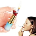 thumbnail image 2 of IMossad Refillable Windproof Lipstick Lighter with Gradient Color Design - Durable Alloy + Plastic Butane Flame Lighter for Camping, Hiking & Barbecues, 2 of 6
