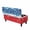 American Flag Tie Dye, variant on TSOVTHRID Brown Cow Print Rectangle Ottoman Cover, Stretch Rectangle Ottoman Slipcover for Foot Stool, Anti-Scratch Folding Storage Furniture with Elastic Bottom Home Decor, S