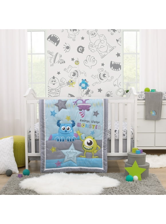 Disney Monsters, Inc. Cutest Little Monster 3 Piece Crib Bedding Set