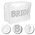 thumbnail image 3 of Bride Makeup Bag Transparent Makeup Bag Travel Toiletry Bag Clear Makeup Bag, 3 of 3
