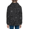 thumbnail image 4 of Kll Unisex Kids Boys Girls Hooded Pocket Pullover Hoodies-Spider Web Black, 4 of 9