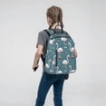 thumbnail image 5 of Naloa Flamingo Print Lightweight DayBackpack Suitable for school, work, shopping, travel, etc., 5 of 5