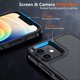 thumbnail image 4 of SPIDERCASE Diseñado para iPhone 12/iPhone 12 Pro, [protección contra caídas de grado militar de 10 pies] [con 2 protectores de pantalla de vidrio templado] Funda protectora para iPhone 12/12 Pro (negr, 4 of 4