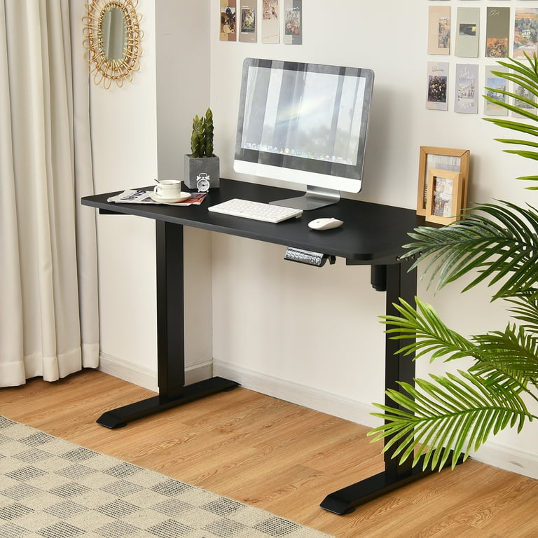 Costway Electric Adjustable Standing Desk Stand up Workstation w/Control  Black