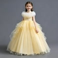 thumbnail image 6 of Avrntaa Flower Girls Princess Dress Tulle Ruffle Puffy Hem Dresses Wedding Birthday Party Gown 4-14Y, 6 of 7