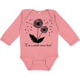 thumbnail image 3 of Inktastic I'm a Wish Come True Dandelion in Black Boys or Girls Long Sleeve Baby Bodysuit, 3 of 5