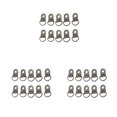 thumbnail image 3 of Destyer 10PCS Forme de Boucle en Alliage de Zinc Robuste Ancres Bagues Usure Résistance Solide Couleur Fixation Boucles Sac Chaussures Photo Noir 3Set, 3 of 6