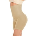 thumbnail image 1 of Tummy Control Underwear Shorts for Women High Waisted Shapewear Panties High-Waisted Body Shaper Shorts, Beige, XL, 1 of 7