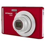 Angle View: POLAROID IE826-RED 18MP DIGITAL STILL CAMERA with 2.4in Screen RED