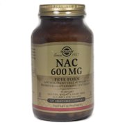Solgar - NAC (N-Acetyl-L-Cysteine) 600 mg. - 120 Vegetarian Capsules