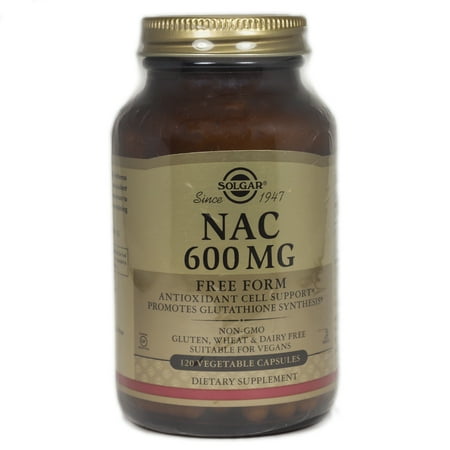 Solgar - NAC (N-Acetyl-L-Cysteine) 600 mg. - 120 Vegetarian Capsules