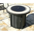 thumbnail image 4 of Hiland AFP-TTR Outdoor 30 In Round Tile Table Top Propane Fire Pit & Fire Glass, 4 of 4