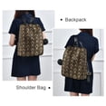 thumbnail image 4 of FORMRS Women's Travel Backpack Purse Anti-Theft Hidden Pockets Casual Shoulder Bag, Black Floral Pattern, 4 of 7