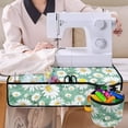 thumbnail image 4 of HELLHERO Daisy Sewing Machine Pad Organizer Fabric Polyester Sewing Accessories with 4 Pockets for Woman Gifts Home Sewing Classes, 4 of 5