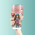thumbnail image 3 of Happy Valentine’s Day Adorable Brittany Spaniel Puppy Holding Heart Balloon 30oz Stainless Steel Tumbler Insulated Cup with Lid Brittany Dog Lover Gifts Idea - 00030, 3 of 5