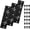 Black, variant on 3Pack Screen Door Hinges Black Aluminum 1/8 inch Grooved Center Black Storm Door Hinges Compatible with Most Screen Doors