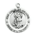 thumbnail image 3 of St. Michael Sterling Silver Medal Necklace, 3 of 10