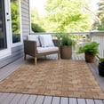 thumbnail image 6 of Addison Rugs Chantille Indoor/Outdoor Transitional Lines Paprika Washable Rectangle Rug, 8' x 10', 6 of 6