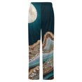 thumbnail image 6 of Moonlit Agate Gemstone Art Winter Female Pants Flannel High Waist Women Pants Lady Warm Straight Leg Plush Trousers, 6 of 7