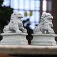 thumbnail image 4 of 1 par de estatuas de leones de estilo asiático Colco decoración de jardín piedra en miniatura 4,5 cm x 3 cm x 2,2 cm, 4 of 8