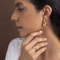 thumbnail image 2 of Amberta Real Italian 14ct Gold Diamond Wrap Ring for Women | Solid 14ct Gold Ring for Women Non Tarnish Spiral Gift for Her: 8.5, 2 of 6