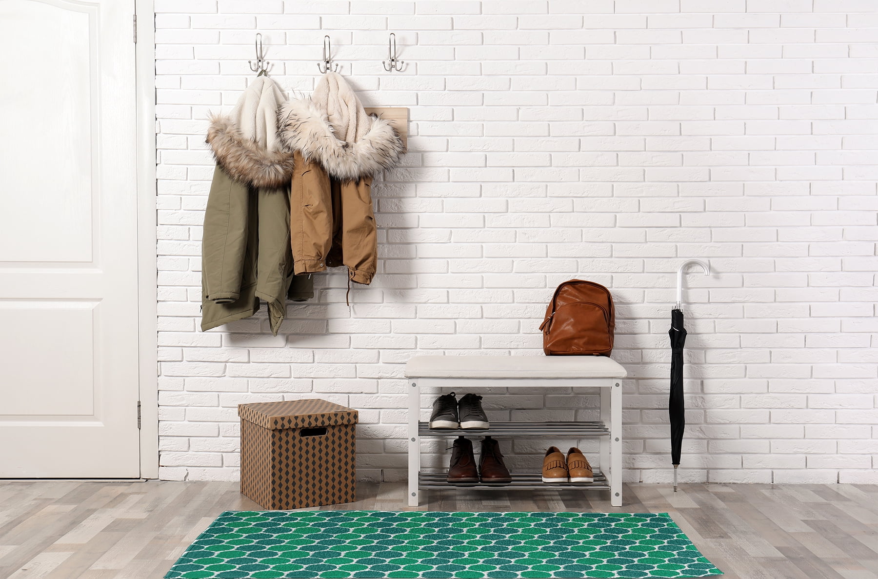 Simply Daisy 3' x 5' Desert Turquoise Geometric Rug