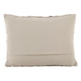 thumbnail image 2 of Saro Lifestyle Smocked Design Cotton Down Filled Throw Pillow Taupe 14" x 20" Small, 2 of 5