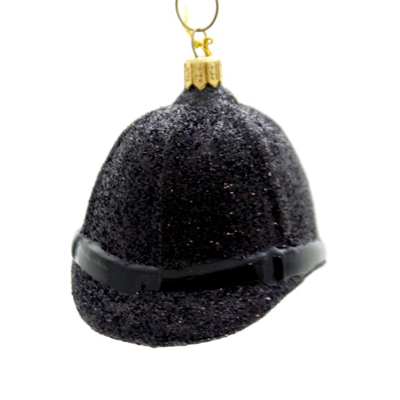 Holiday Ornaments ENGLISH HUNT CAP Glass Hand Painted 1834P