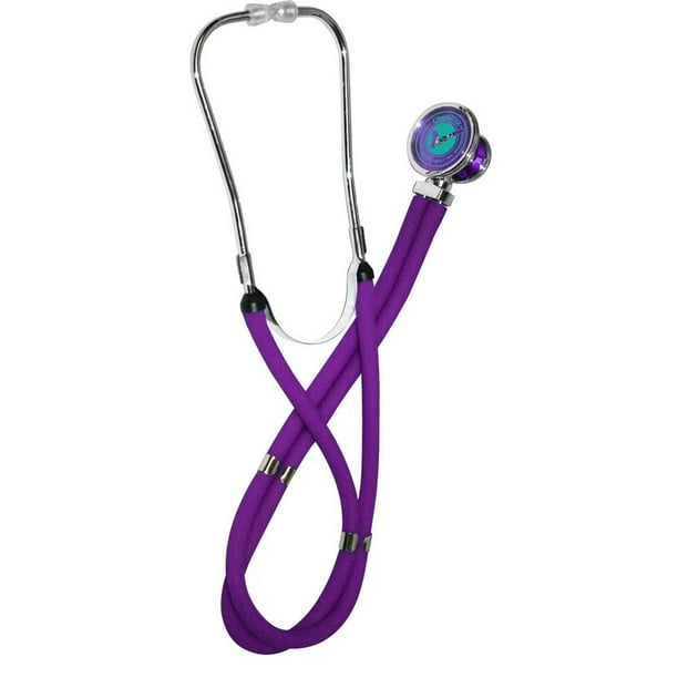 Estetoscopio Checkatek Manguera Silicón Morado Campana Cromada E3-10
