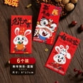 thumbnail image 2 of Maoww Lucky Year, Spring Festival, Creative Year, Red Envelope Bag, New Year's Red Envelope, Lucky Gift, Rabbit Year Red Envelope, 2 of 2