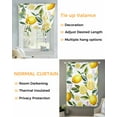 thumbnail image 3 of Summer Lemon Tie Up Curtains for Window, Thermal Insulated Balloon Shade Adjustable Rod Pocket Curtains Valance Panels for Kitchen Bathroom Cafe 52 x 45 Purple Floral Botanical Plants, 3 of 6