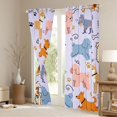 thumbnail image 3 of Homewish Kawaii Animal Blackout Curtains,Cartoon Pet Dog Curtains Pack of 2 (42x84 Each),Purple, 3 of 6