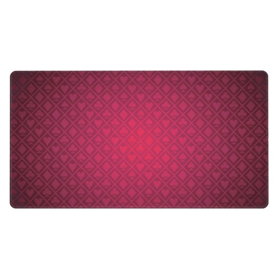 Large Mouse Pad, Happiness Roulette Poker Non-Slip Waterproof Rubber Keyboard Office Desk Pads Mousepad, 29.5 x 15.8 inches 3mm Thick