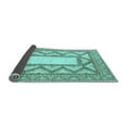 thumbnail image 2 of Ahgly Company Indoor Square Abstract Light Blue Modern Area Rugs, 6' Square, 2 of 4