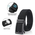 thumbnail image 4 of Eigraketly Cinturones casuales para hombres Cinturones de golf Cinturones ajustables para hombres para jeans con hebilla deslizante automática Golf ejercito verde Eigraketly OD016711-02, 4 of 6