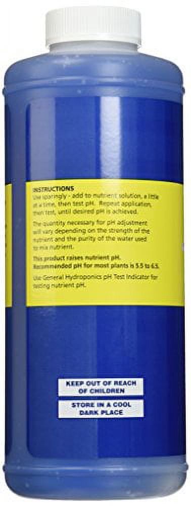 General Hydroponics pH Up Liquid Fertilizer, 1-Quart