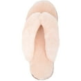 thumbnail image 6 of Womens Genuine Full Sheepskin Slip On Toe Post Flip Flop Slider Slippers - Apricot - US 6, 6 of 7