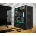 thumbnail image 2 of Montech Sky Two GX, E-ATX Mid Tower Case, High Airflow Performance, 3X 140mm PWM ARGB Fans Pre-Installed, Tempered Glass Side Panel, Metal Mesh Front, Type C, Support 4090 GPUs - Black, 2 of 5